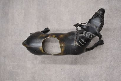 CHINA. Bronze incense burner representing...