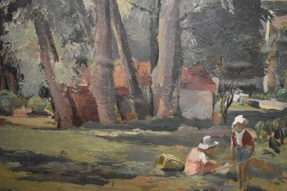 Nanette GENOUD (1907-1987), Landscape with...