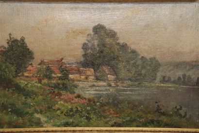 MARTIN BRETON. House at the water's edge....