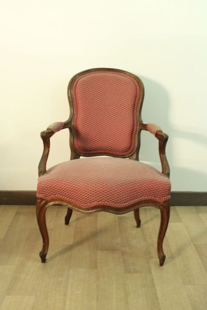 Ensemble de quatre fauteuils cabriolets en...