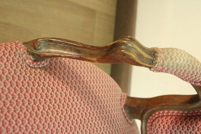 Ensemble de quatre fauteuils cabriolets en...