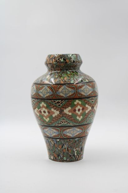 GERBINO
(attributed to ) Polychrome ceramic...