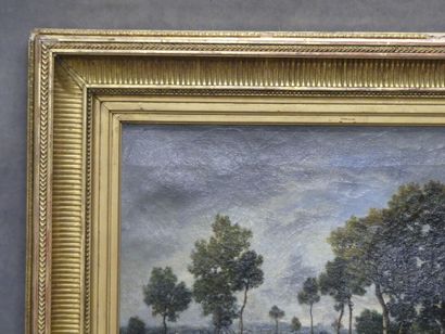 Léon RICHET (1847-1907). Landscape, oil on...