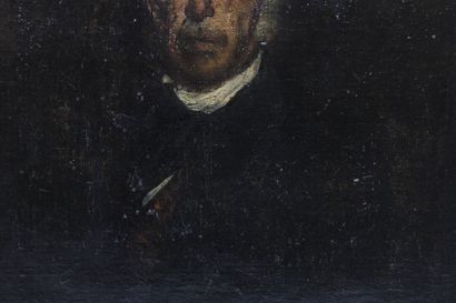 Portrait, oil on canvas. Dimensions: 39x31cm....