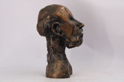 Jean ROULLAND (1931-2021) Buste d'Hippocrate,...