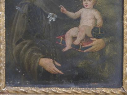 Ecole française du XVIIIe siècle, Saint Antoine...