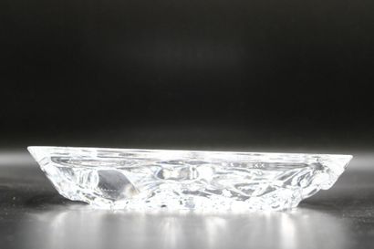 DAUM. Meeting of a transparent glass vide-poche...