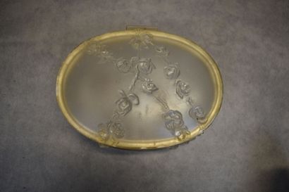 LALIQUE France. Box out of pressed moulded...