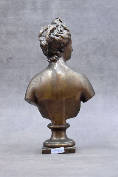 P. BAUR (XIXe-XXe siècle), Diane, bronze...