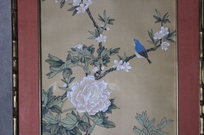 CHINE 
Birds connected. Watercolor on paper...