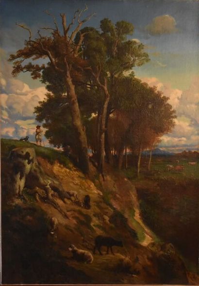 School of the XIX eme century. Shepherds...
