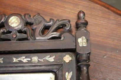 TONKIN, early 20th century. Pair of mirrors...