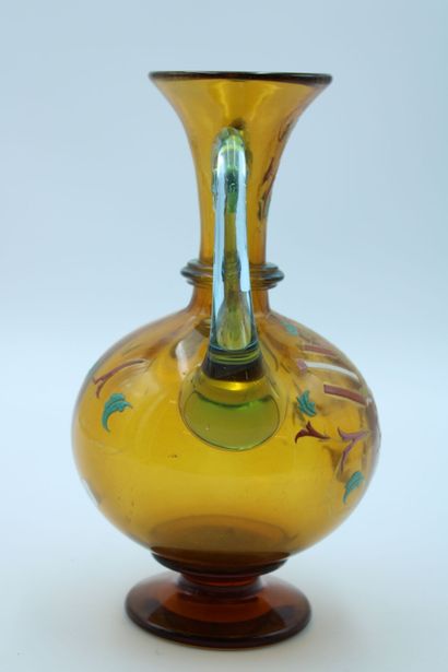 AUGUSTE Jean (1830 - 1904). Vase with handles...