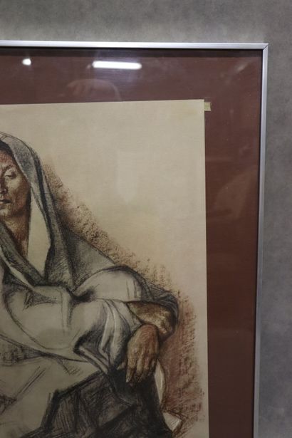 Francisco ZUÑIGA (1912-1998), Kneeling woman,...