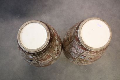 Satsuma
JAPAN. Pair of baluster vases in...