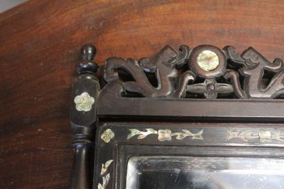 TONKIN, early 20th century. Pair of mirrors...