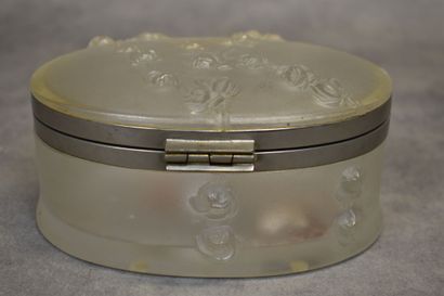 LALIQUE France. Box out of pressed moulded...