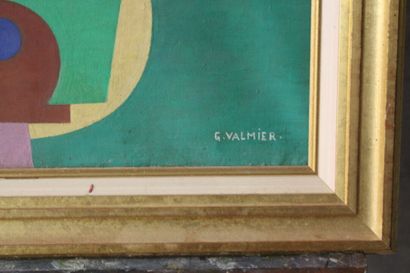 Ecole cubiste 
Composition, oil on canvas,...