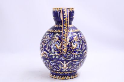GIEN Important pitcher with Renaissance decoration...