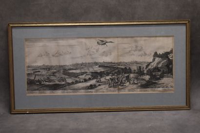 École hollandaise du XVIIIe siècle. Vue panoramique...