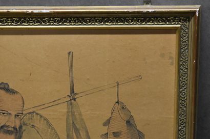 Far East. Pendant representing a scene of...