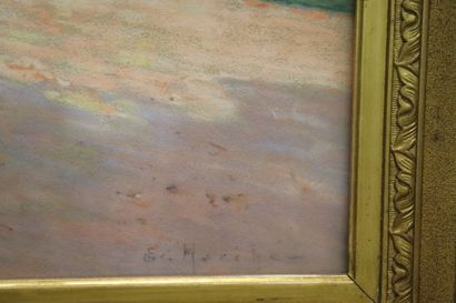 Ernest G. MARKET (1864-1932). View of a park...