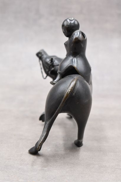 CHINA. Bronze incense burner representing...