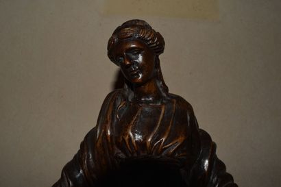 Vierge de l'Immaculée Conception en bois...