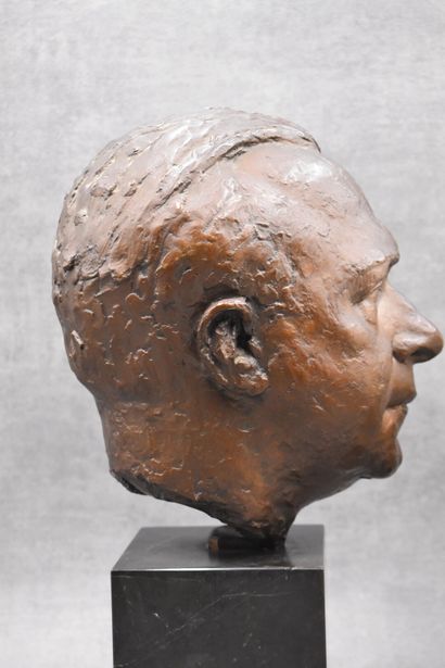 Pedro MEYLAN (1890-1954). Tête d'homme en...