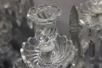 Bougeoirs Baccarat
BACCARAT. Pair of candlesticks...