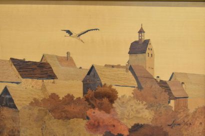 Charles SPINDLER (1865-1938). Landscape,...