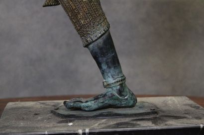 THAILAND. Archer in patinated and gilded...