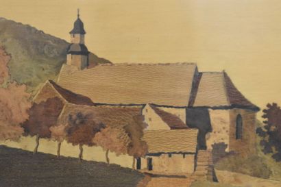 Charles SPINDLER (1865-1938). Landscape,...