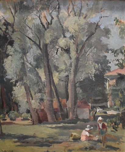 Nanette GENOUD (1907-1987), Landscape with...