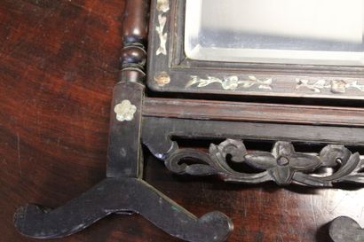 TONKIN, early 20th century. Pair of mirrors...