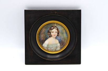Jeune fille. 
School of the XIXth century...