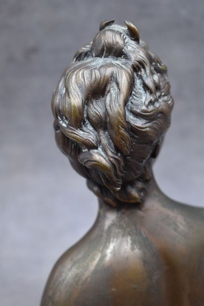 P. BAUR (XIXe-XXe siècle), Diane, bronze...
