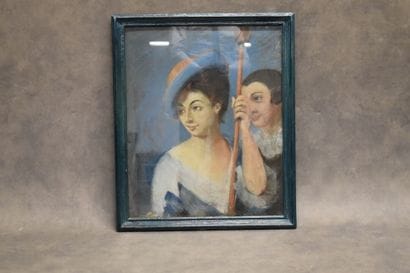 School of the XXth century, Woman with a...