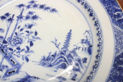 CHINE - Compagnie des Indes 
Suite of 4 porcelain...