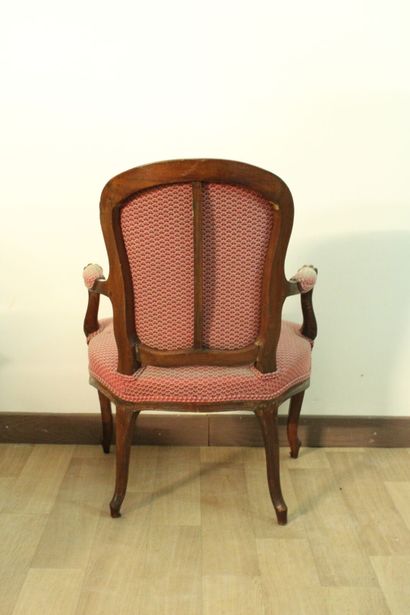 Ensemble de quatre fauteuils cabriolets en...
