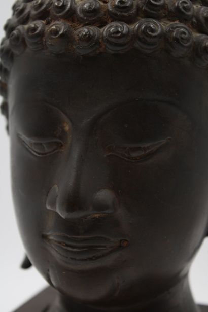 THAILAND, early 20th century. Head of a deity...