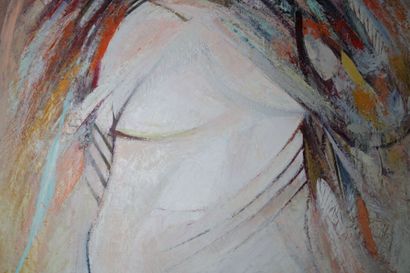 Femme
Michel SANZIANU (1944) Woman, oil on...