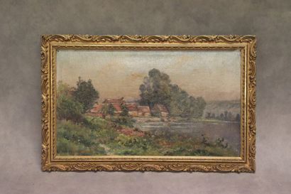 MARTIN BRETON. House at the water's edge....