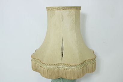 CHINE 
Celadon porcelain vase mounted in...