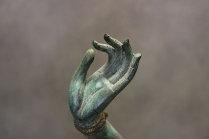 THAILAND. Archer in patinated and gilded...