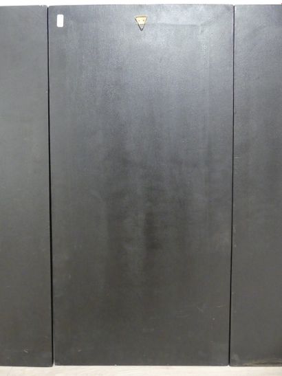 VIETNAM. Suite of 4 lacquered wood panels...