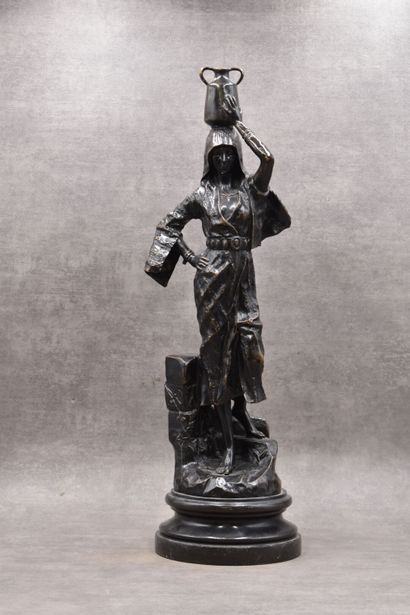 Gaston LEROUX (1854-1942) Porteuse d'eau,...
