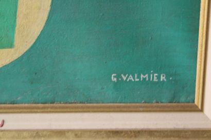 Ecole cubiste 
Composition, oil on canvas,...