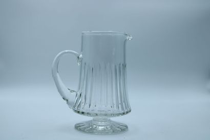 SEVRES. Crystal service including: a pitcher,...