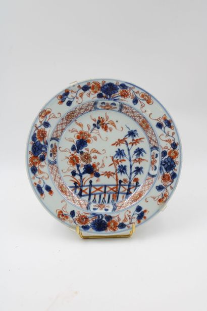 CHINE - Compagnie des indes
Suite of 7 porcelain...